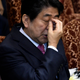 Japanese Prime Minister Shinzo Abe gestures as he waits for the start of a final session at the upper chamber special committee on security legislation at the parliament in Tokyo, Japan, 16 September 2015. EPA/Franck Robichon
